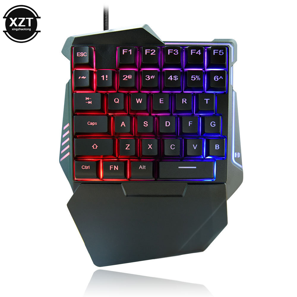 Gaming Keyboard 1 Hand - USB One-handed Keyboard Gaming Mechanical Feel