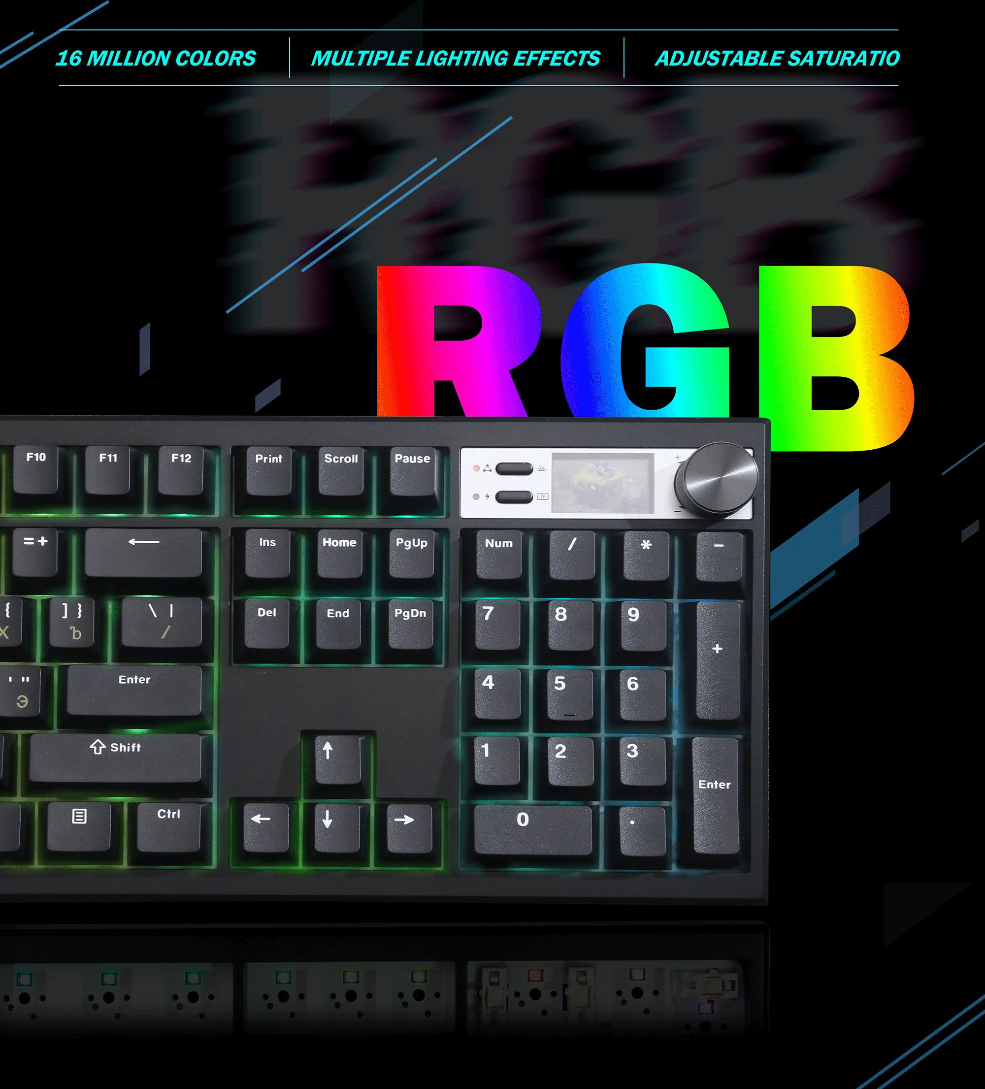 GMK104 DIY Hot Swappable Mecha - Gaming Keyboard Extension ulasan dan harga
