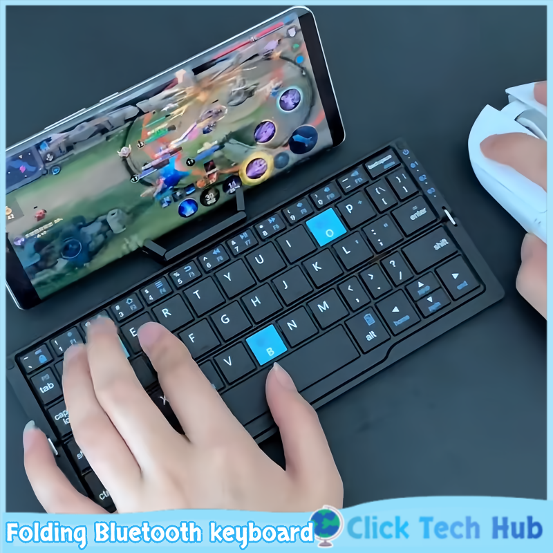 Folding Bluetooth Keyboard Mag - Gaming Keyboard Mouse Set ulasan dan harga