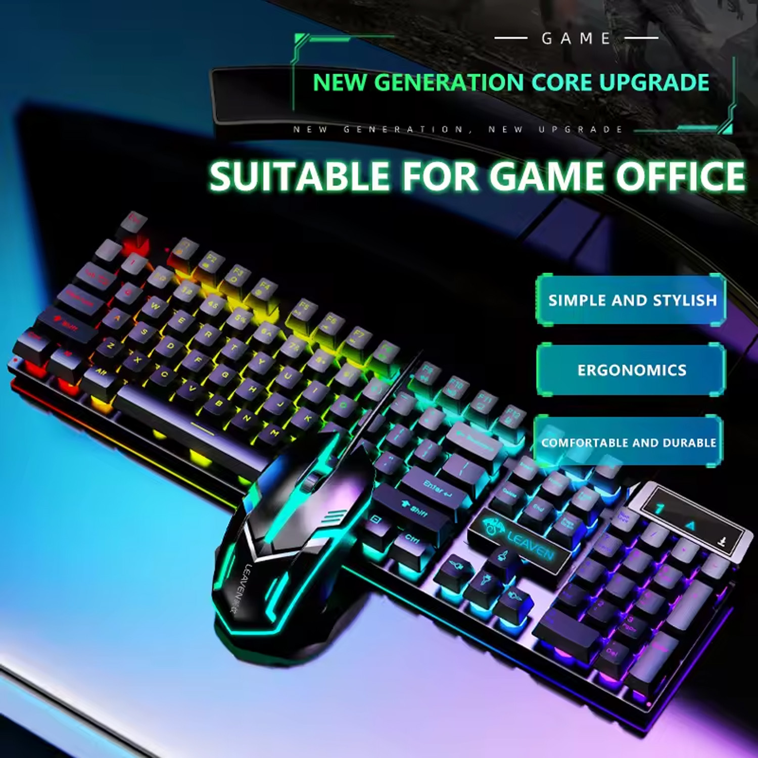 Gamer Keyboard And Mouse PC Ga - Gaming Keyboard Ergonomic ulasan dan harga