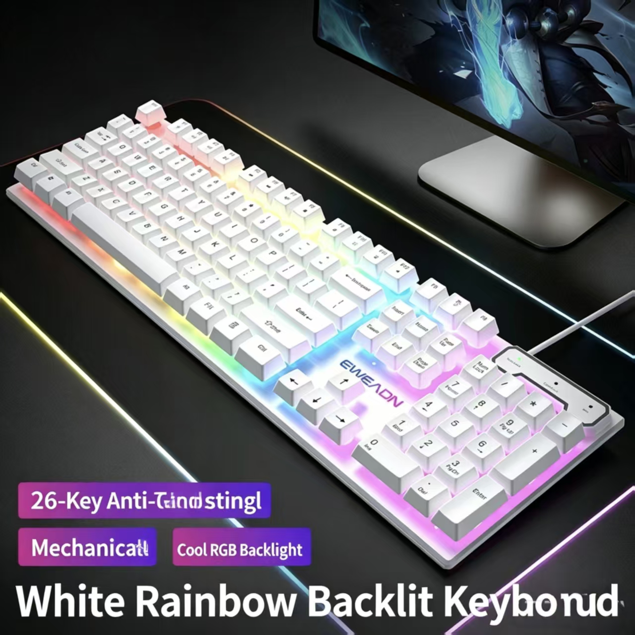 Pro-Pioneer GX330 Wired Mechan - Gaming Keyboard Mouse Set ulasan dan harga