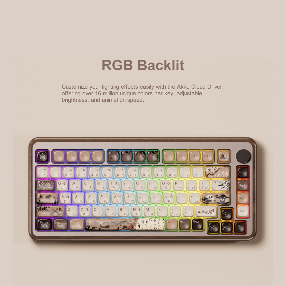 Akko MU02 75% Mountain Seclusi - Gaming Keyboard Bundle ulasan dan harga