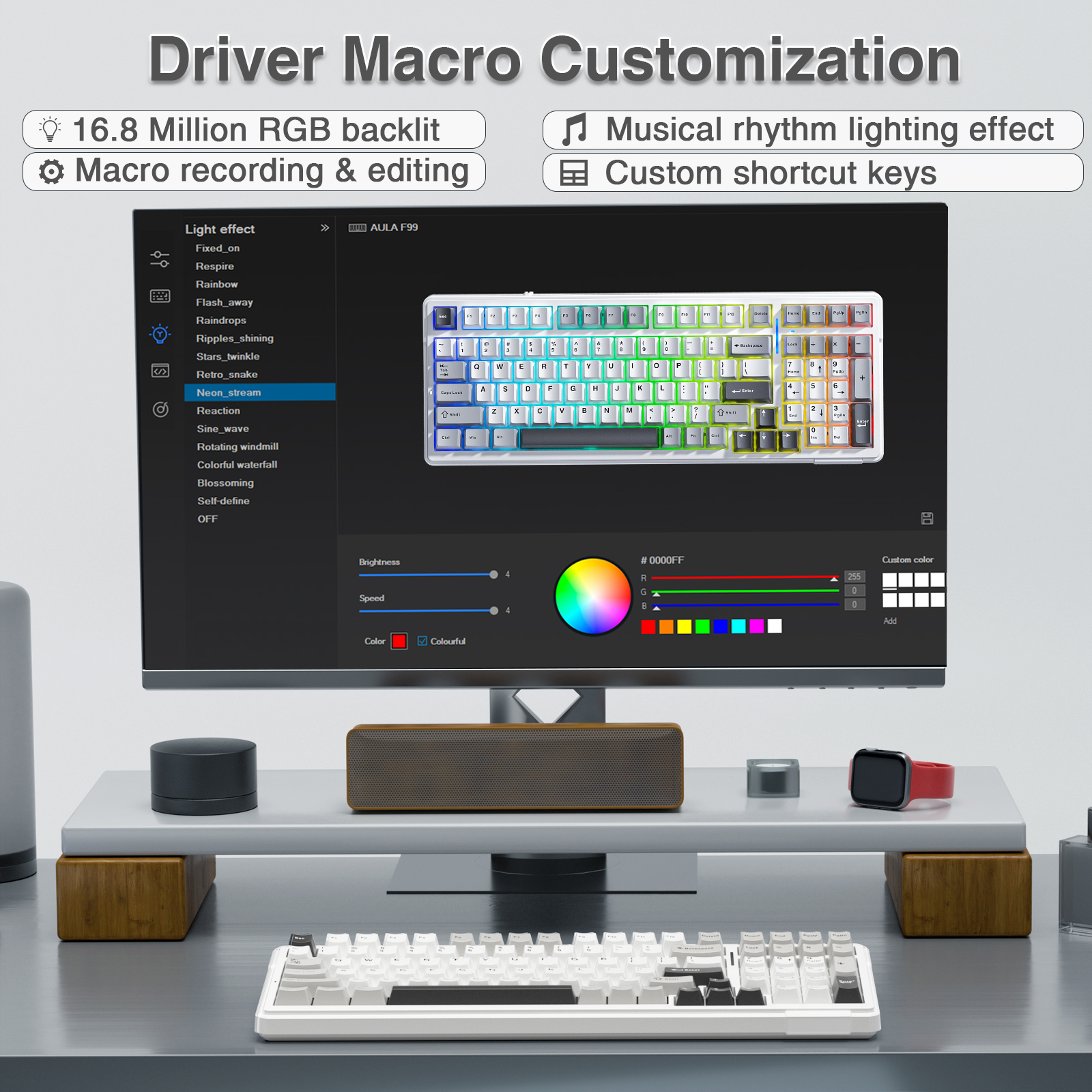 AULA F99 Machanical Keyboard B - Gaming Keyboard Brand ulasan dan harga