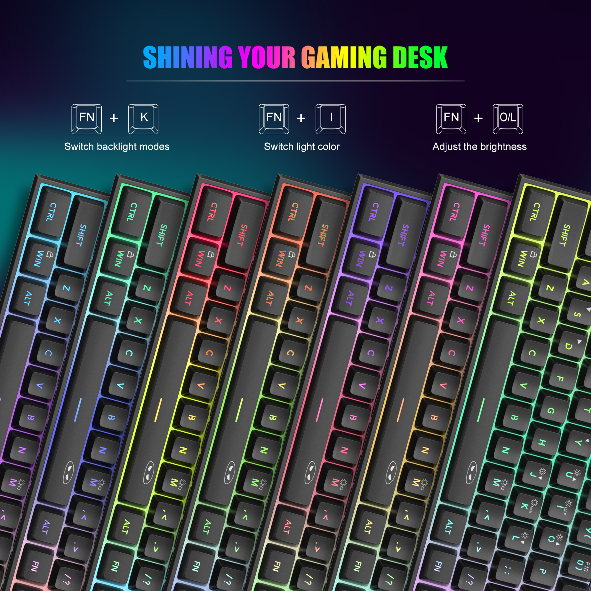 MageGee Mini 60% Gaming Keyboa - Gaming Keyboard 1 Hand ulasan dan harga