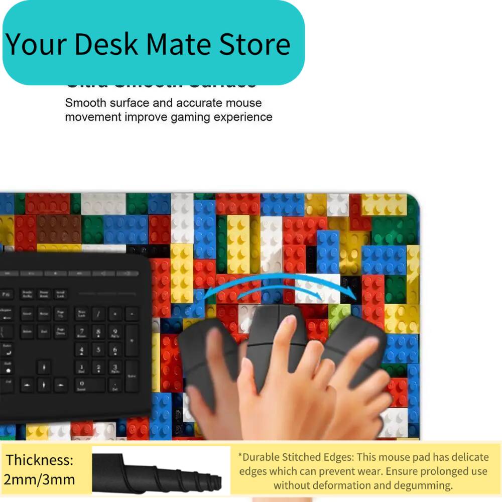 Large Mouse Pad Design-Legos D - Gaming Keyboard Brand ulasan dan harga