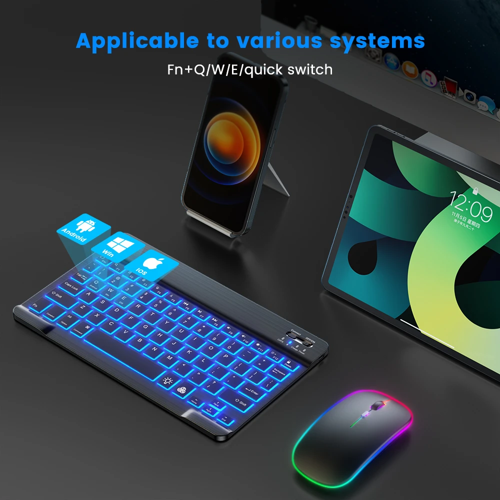 READ YYEAH RGB Backlit Bluetoo - Gaming Keyboard Mouse Set ulasan dan harga