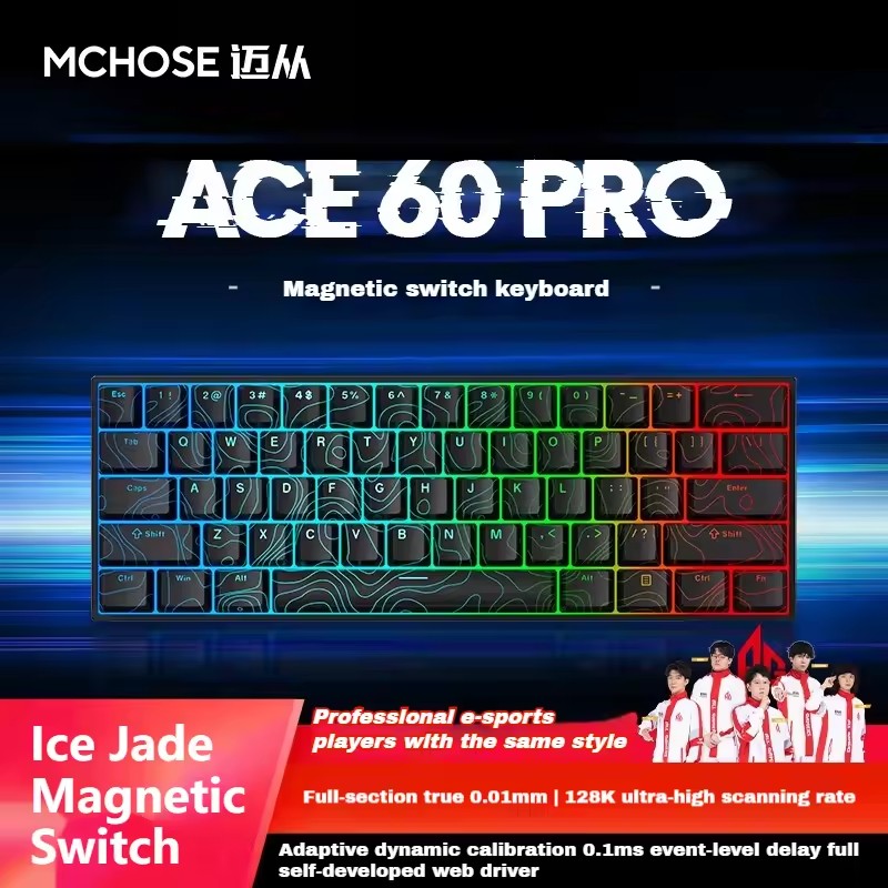 MCHOSE ACE60 Pro Mechanical Ke - Gaming Keyboard Bundle ulasan dan harga
