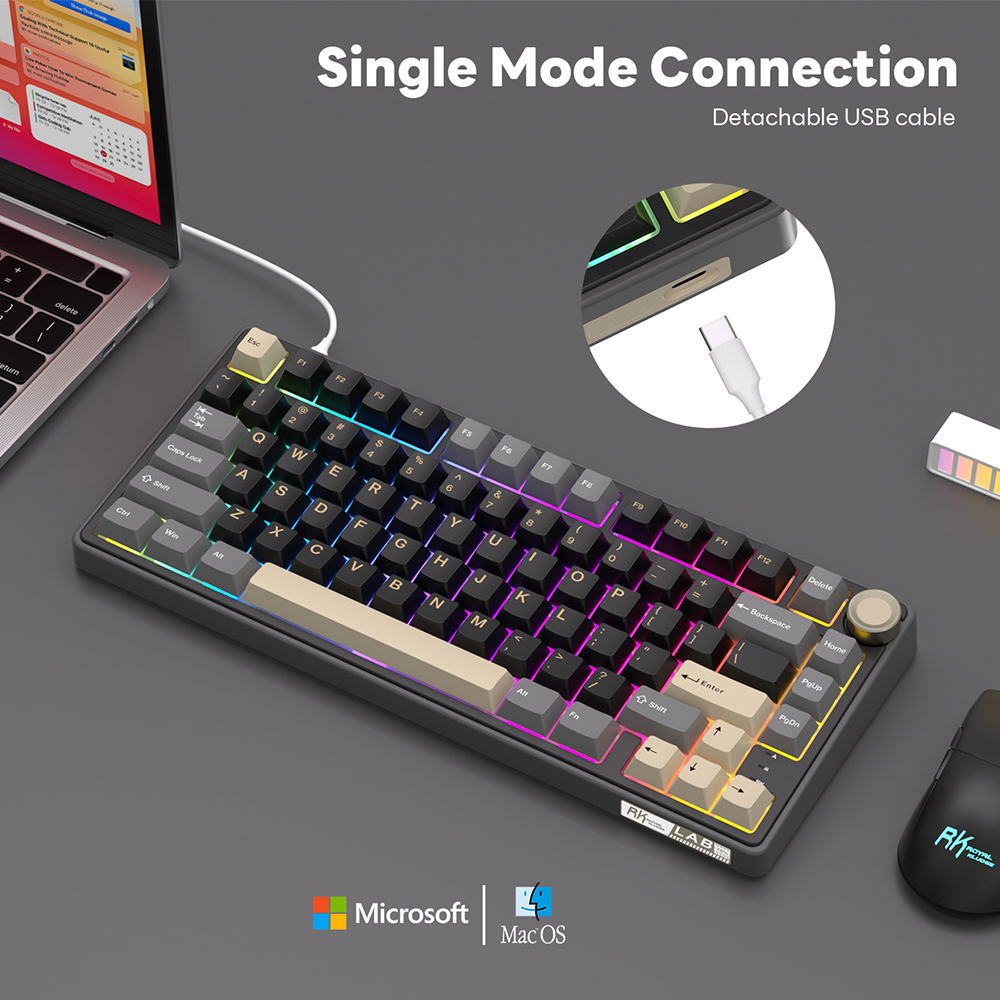 Royal Kludge RK R75 Wired Gami - Gaming Keyboard Brand ulasan dan harga