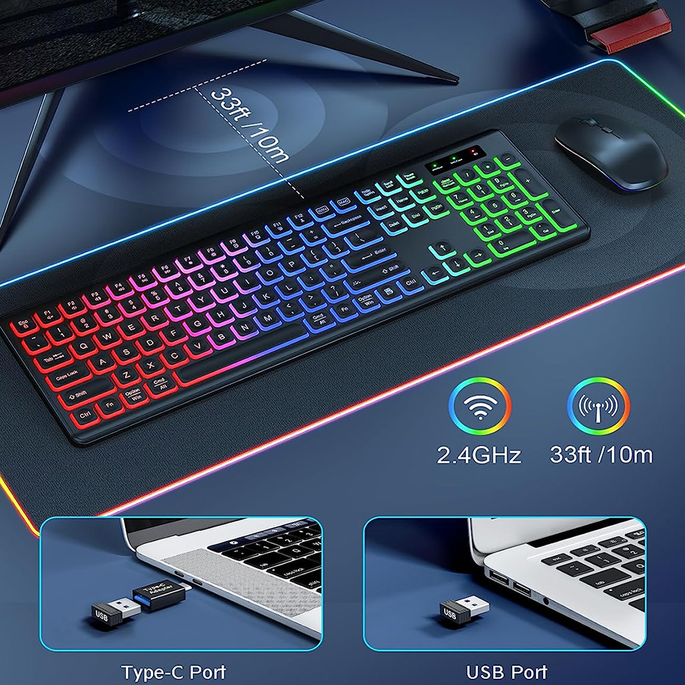 Wireless Keyboard and Mouse Co - Gaming Keyboard Extension ulasan dan harga