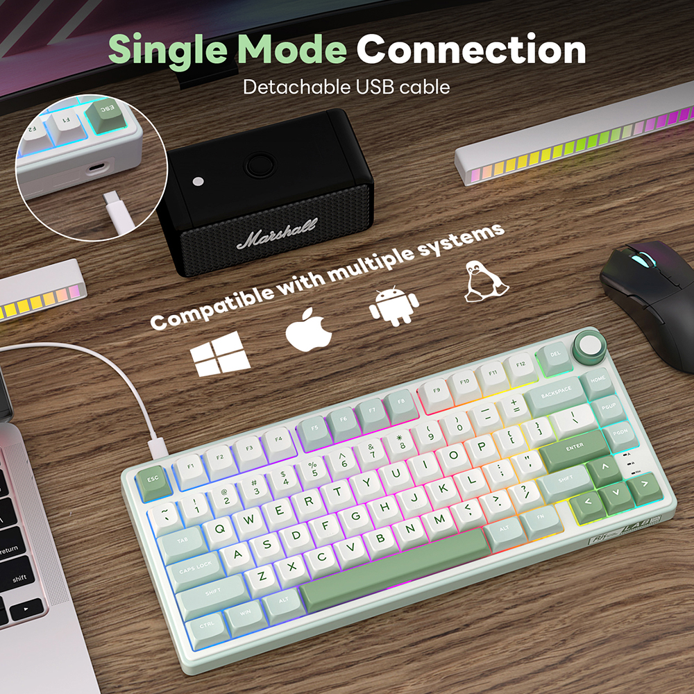 RK Royal Kludge R75 Gasket Wir - Gaming Keyboard Brand ulasan dan harga