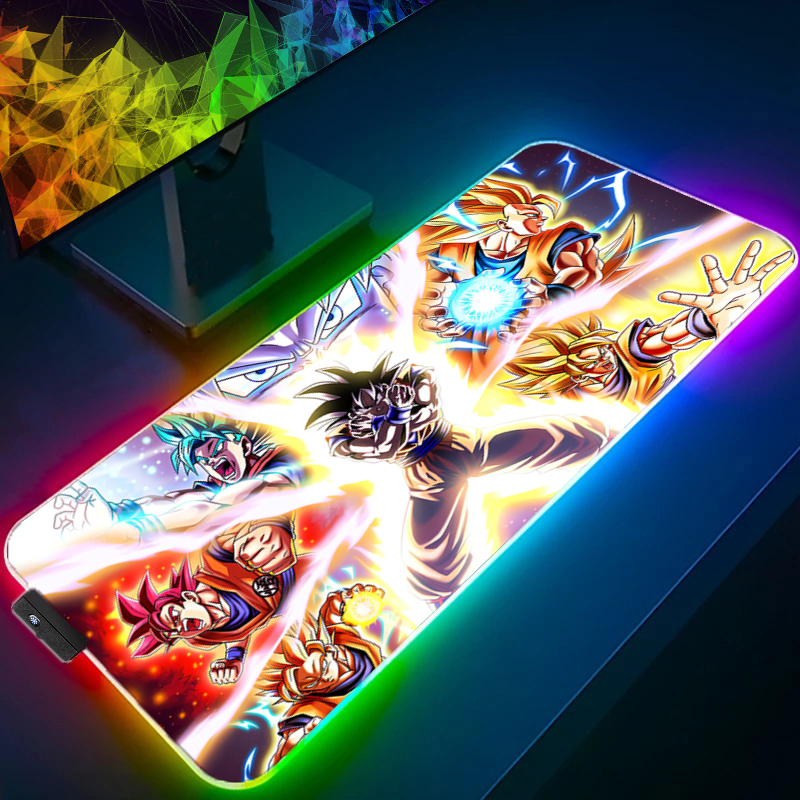 LED Mouse pad Dragon Ball Comp - Gaming Keyboard Theme ulasan dan harga