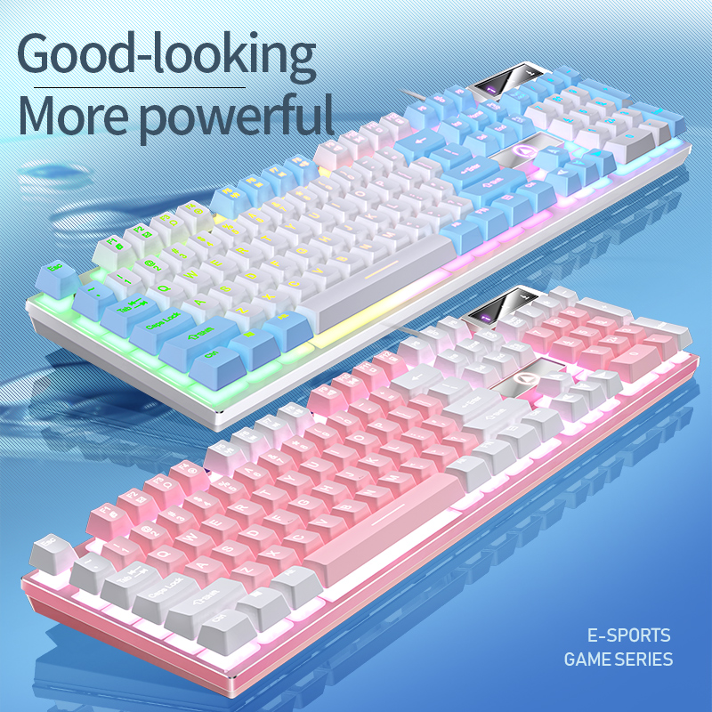 104 Keys Gaming Keyboard Wired - Gaming Keyboard Brand ulasan dan harga