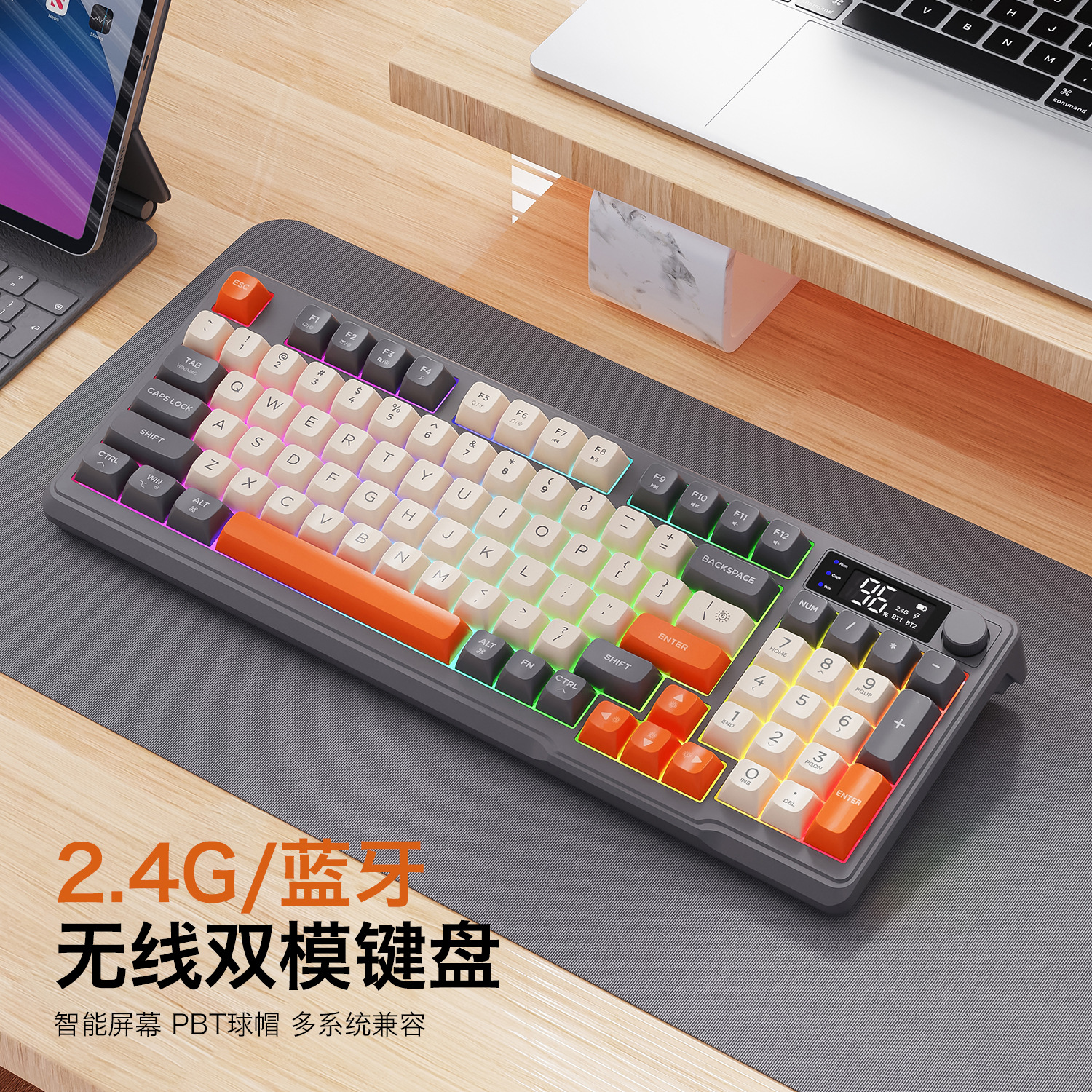 Hot Free Wolf T96 Wireless Dua - Gaming Keyboard Mouse Set ulasan dan harga