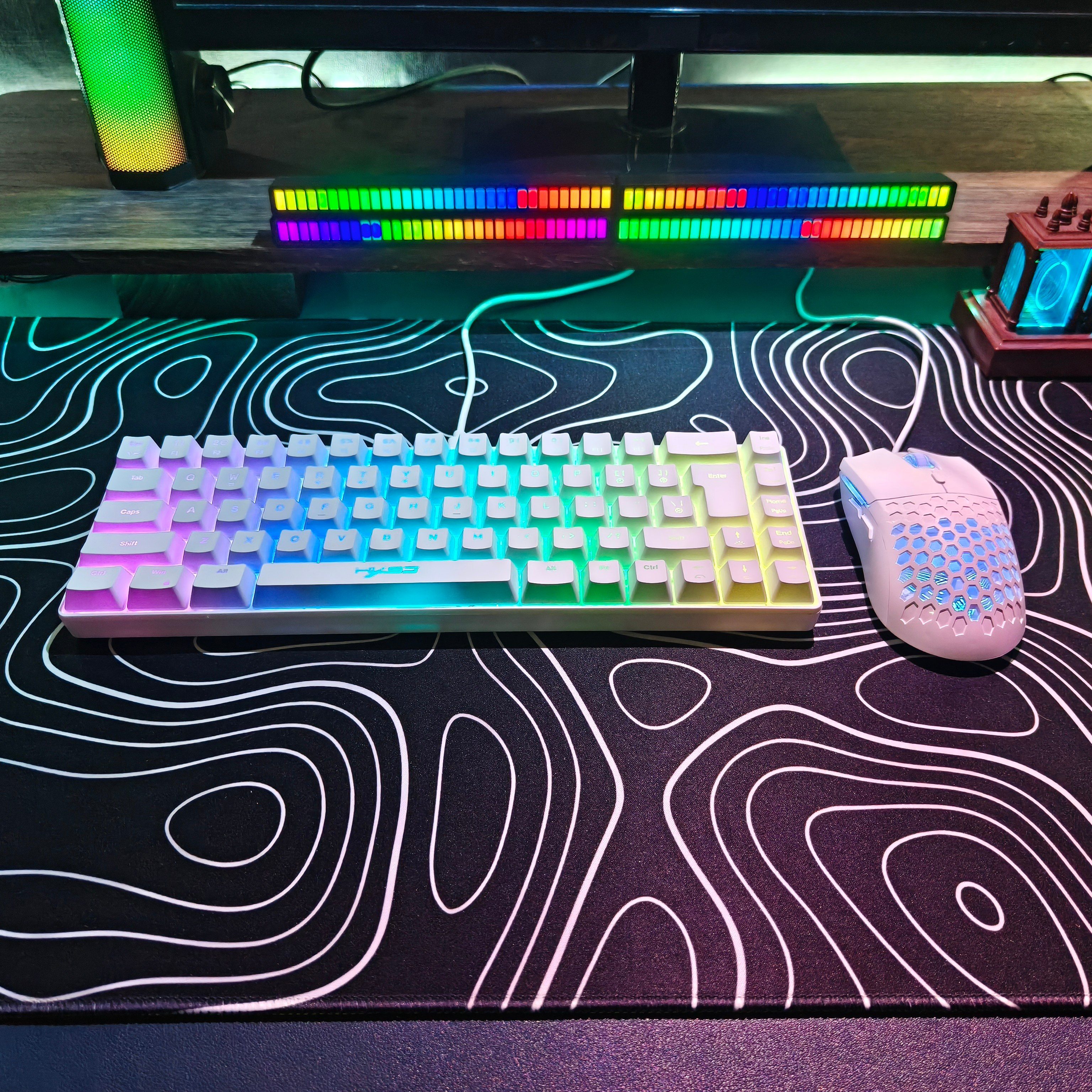 Compact HXSJ 68-Key Mouse and  - Gaming Keyboard Mouse Set ulasan dan harga