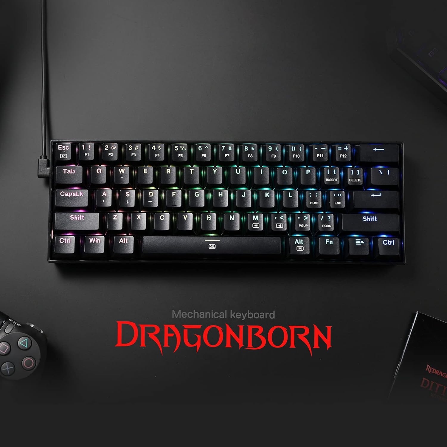 Redragon K630 Dragonborn 60% W - Gaming Keyboard Brand ulasan dan harga