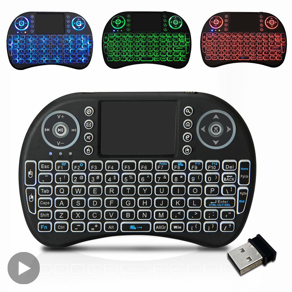 Backlit Mini Wireless Keyboard - Gaming Keyboard Bundle ulasan dan harga