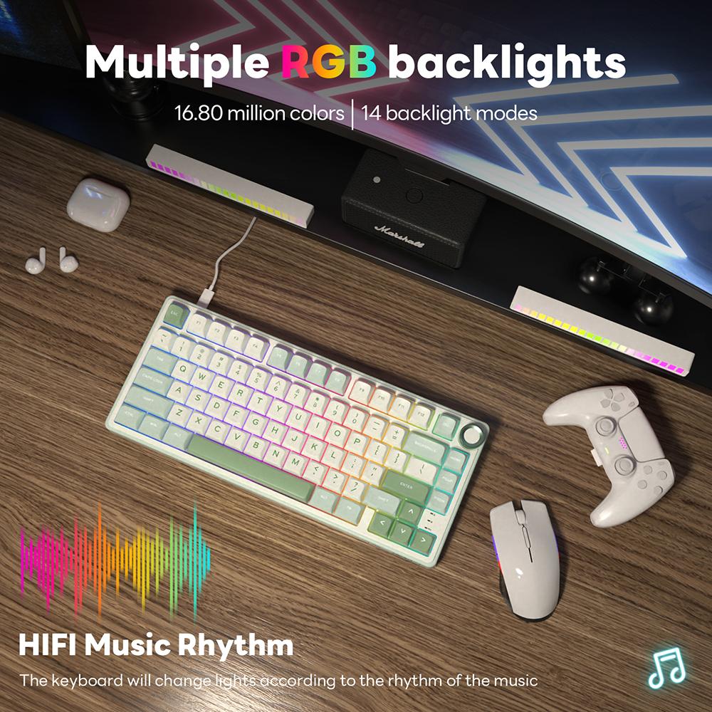 Royal Kludge RK R75 Brazilian  - Gaming Keyboard Brand ulasan dan harga