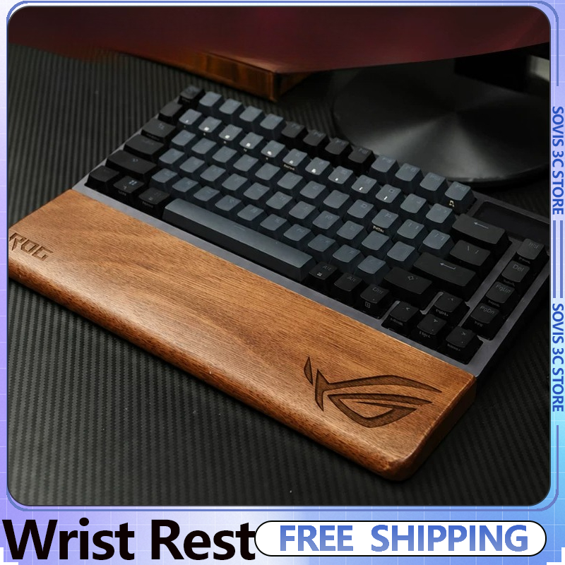 Black Walnut Keyboard Wooden W - Gaming Keyboard Ergonomic ulasan dan harga