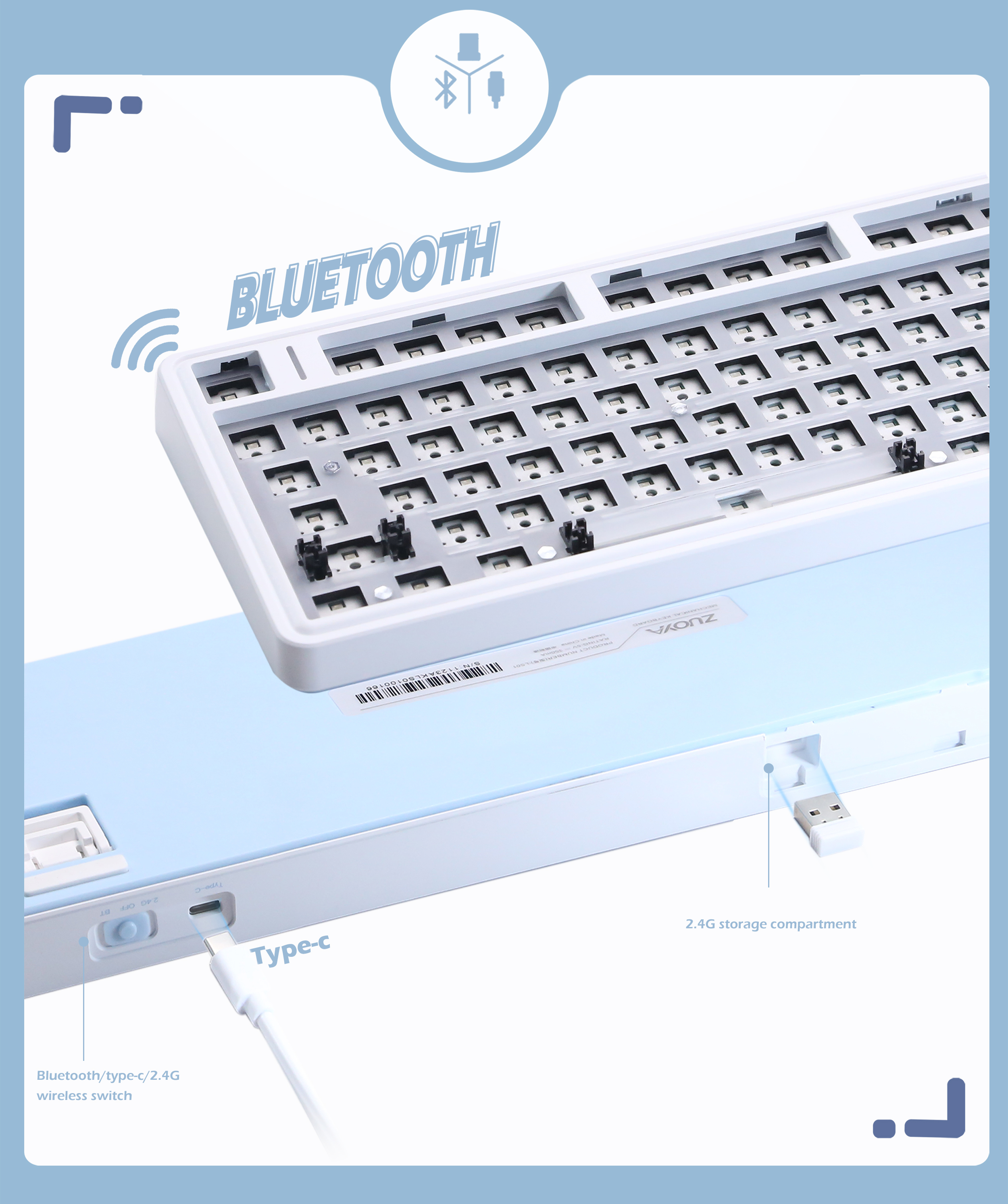 ZUOYA Mechanical Keyboard Thre - Gaming Keyboard Extension ulasan dan harga