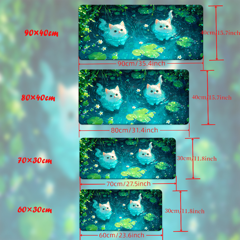 Brand Cute Cat Pond XXL Mousep - Gaming Keyboard Brand ulasan dan harga