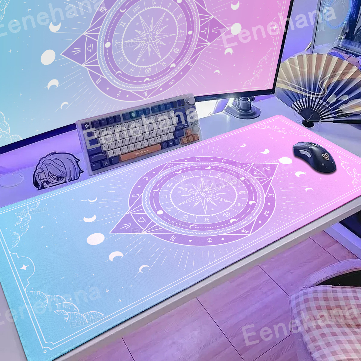 XXL Moon Card Mouse Pad Keyboa - Gaming Keyboard Brand ulasan dan harga
