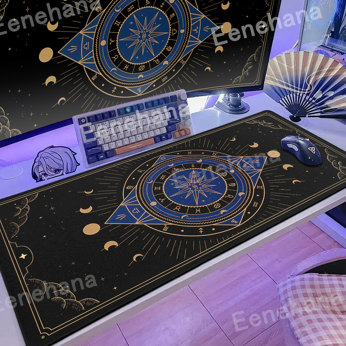 XXL Moon Card Mouse Pad Keyboa - Gaming Keyboard Brand ulasan dan harga