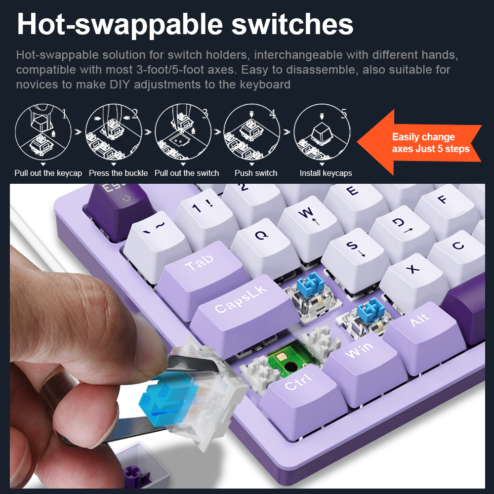 E-YOOSO Z94 USB Mechanical Gam - Gaming Keyboard Bundle ulasan dan harga